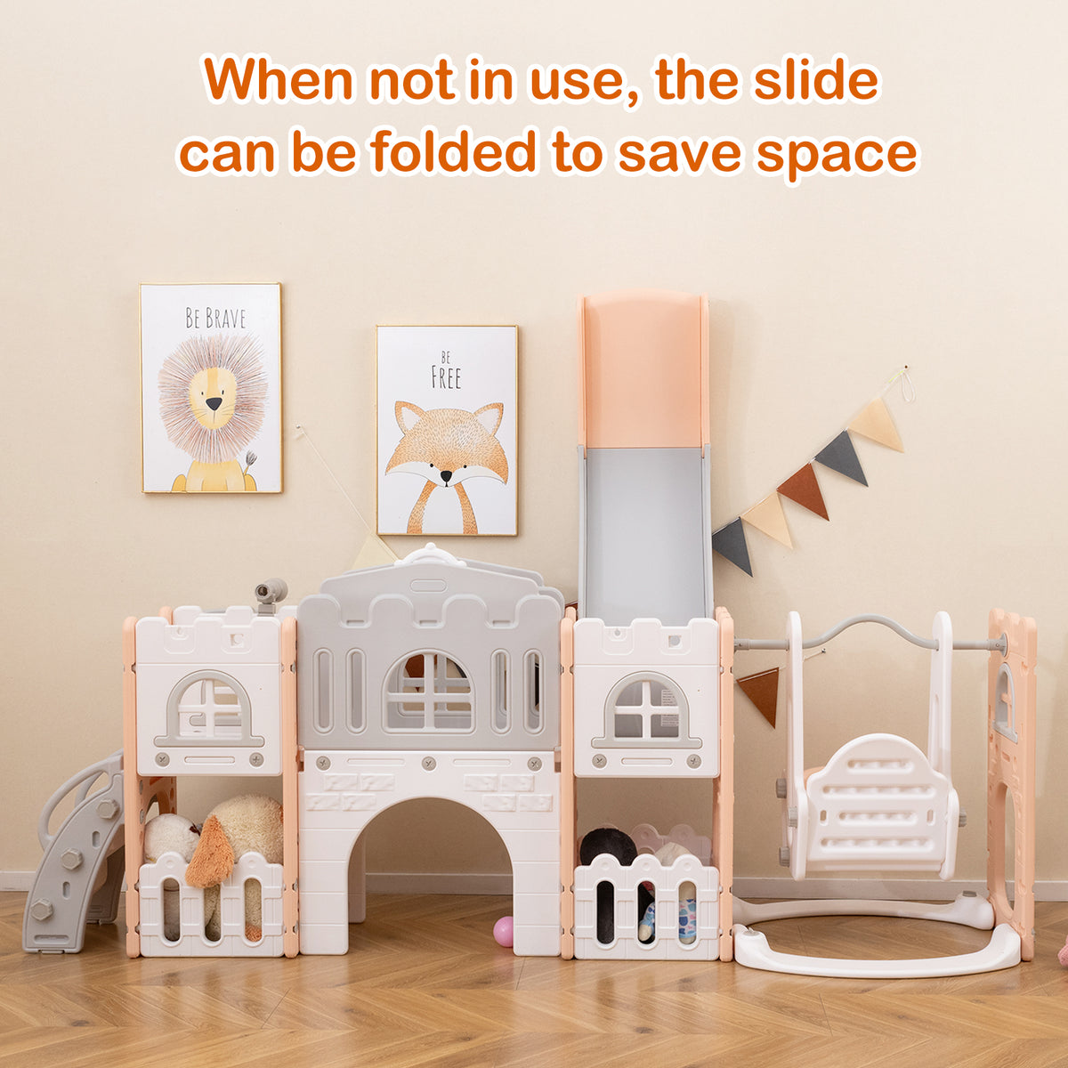 10 in 1 Toddler Swing and Slide Set