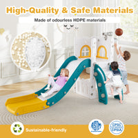 6 in 1 L-shaped Toddle Slide for Toddlers Age 1-3