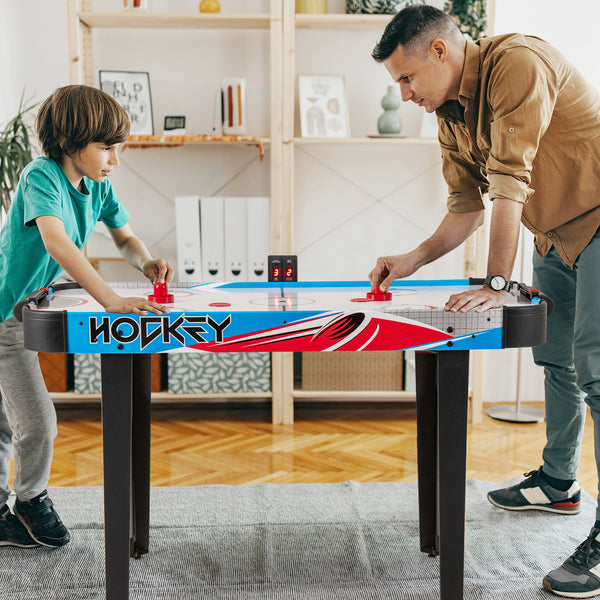 Air Hockey Table, Indoor Hockey Game Table w/LED Scoreboard