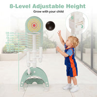 6-in-1 Toddler Basketball Hoop with 8 Adjustable Height