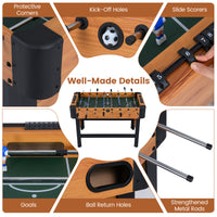 Foosball Table with 22 Players and 2 Balls for Kids and Adults