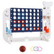 Giant 4-in-A Row w/Ring-toss, Basketball Hoop, Golf Club & Balls