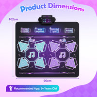 Dance Mat for Kids, Electronic Dancing Challenge Playmat with 4 Modes
