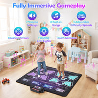 Dance Mat for Kids, Electronic Dancing Challenge Playmat with 4 Modes