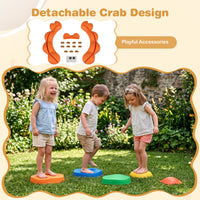 5 Pieces Stepping Stones for Kids with Cute Crab Theme