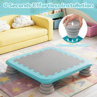 Mini Trampoline for Kids, 65 cm Trampoline Bouncing Board with 4 Removable & Non-Slip Foot Pads
