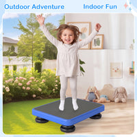 Kids Rebounder Bouncing Board, 60 x 50 cm Mini Trampoline with Elastic Rope, Sensory Bounce Board