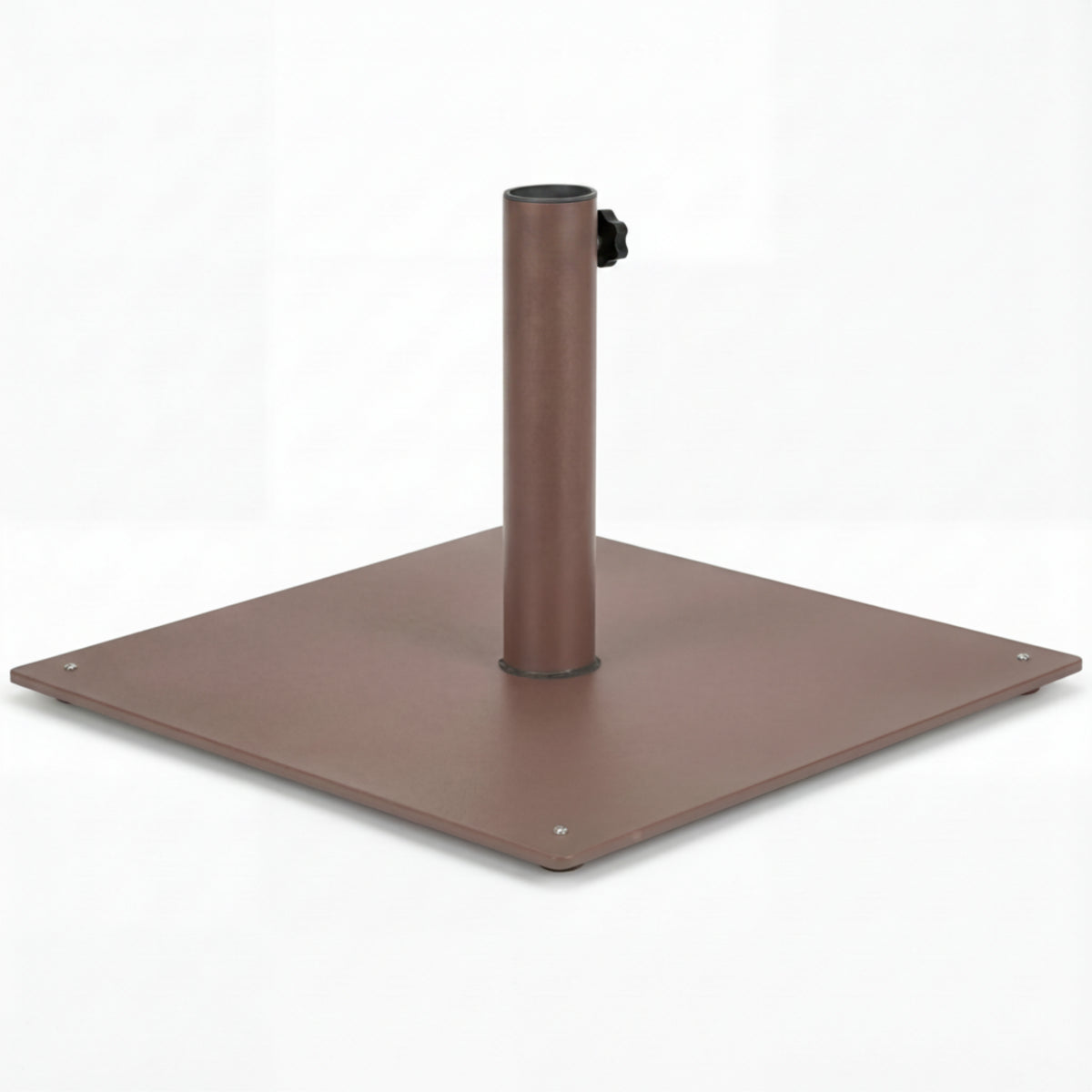 Square Outdoor Market Umbrella Base Stand With 4 Adjustable Footpads