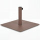 Square Outdoor Market Umbrella Base Stand With 4 Adjustable Footpads