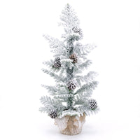 Unlit Holiday Decoration Tree with 25 Cypress Leaves and 7 Natural Pine Cones