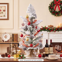 Unlit Holiday Decoration Tree with 25 Cypress Leaves and 7 Natural Pine Cones