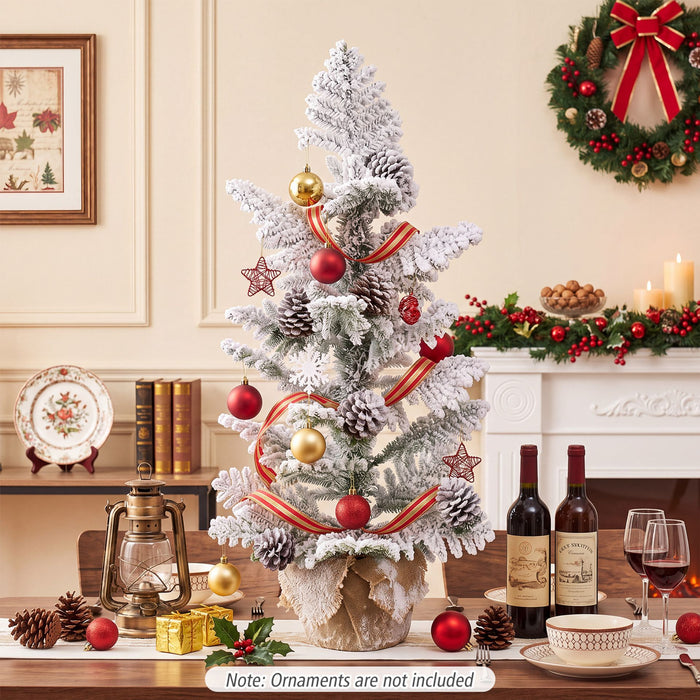 Unlit Holiday Decoration Tree with 25 Cypress Leaves and 7 Natural Pine Cones