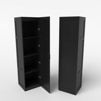 150 cm Tall Storage Cabinet, 4-Tier Freestanding Floor Cabinet