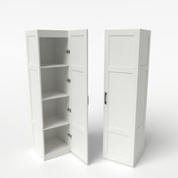 150 cm Tall Storage Cabinet, 4-Tier Freestanding Floor Cabinet
