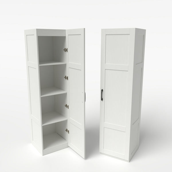 150 cm Tall Storage Cabinet, 4-Tier Freestanding Floor Cabinet