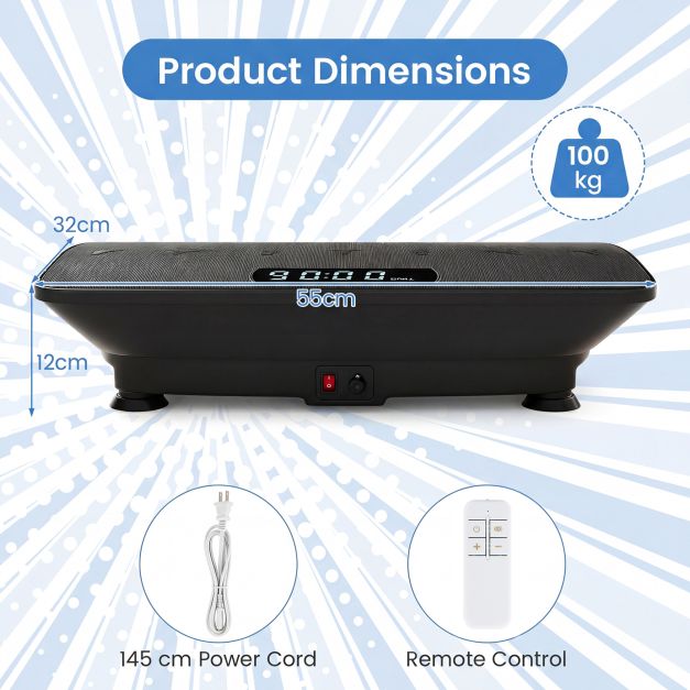 Vibration Plate Exercise Machine with Gravity Sensor and Bluetooth