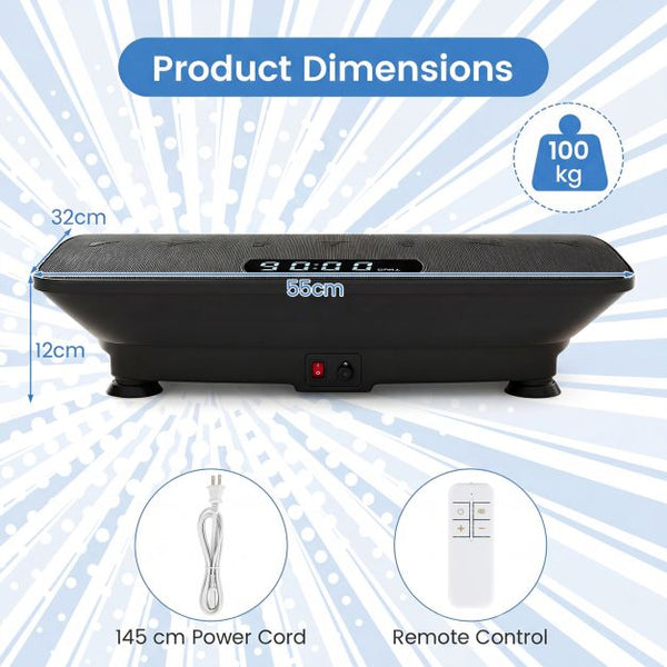 Vibration Plate Exercise Machine with Gravity Sensor and Bluetooth