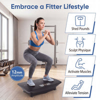Vibration Plate Exercise Machine with Gravity Sensor and Bluetooth
