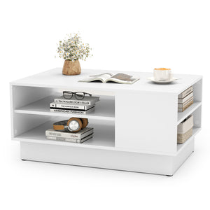 Modern Coffee Table Rectangle Center Table Accent Table for Living Room