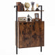 Wall Mount Bookcase with Double-Door Cabinet and Heavy-Duty Metal Frame for Living Room