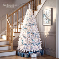 White Christmas Tree with LED Lights and 8 Lighting Effects for Christmas Decoration