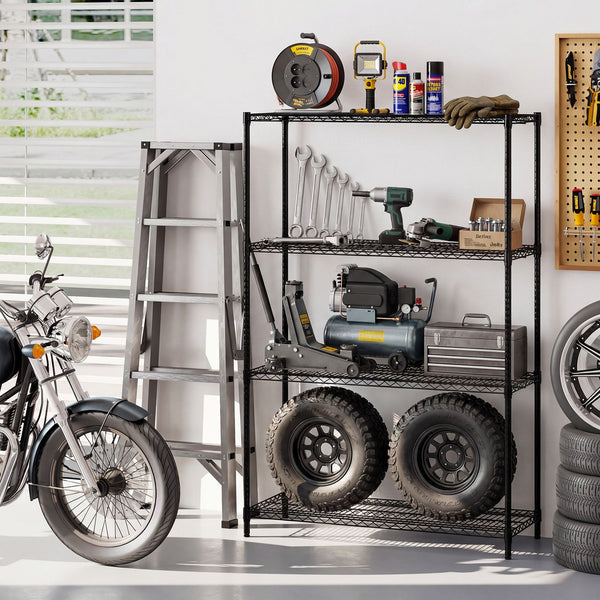 4/5/6-Tier Wire Shelving Unit with 1452/1815/2178 kg Load Capacity