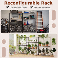 4/5/6-Tier Wire Shelving Unit with 1452/1815/2178 kg Load Capacity