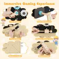 Wooden Construction Tools Workshop with Toy Tools and Accessories