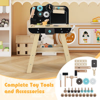 Wooden Construction Tools Workshop with Toy Tools and Accessories