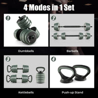 Adjustable Weight Dumbbell Set with Connector