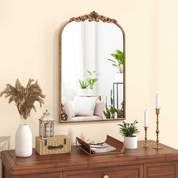 Antique Wall Mounted Mirrors with Metal Frame for Bathroom