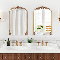 Antique Wall Mounted Mirrors with Metal Frame for Bathroom