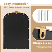 Antique Wall Mounted Mirrors with Metal Frame for Bathroom