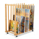 Art Storage Rack with 4 Universal Wheels Bamboo Drawing Board Stand