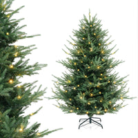 1.8M Pre-lit Artificial Christmas Tree with 778 Branch Tips and 240 Warm White LED Lights