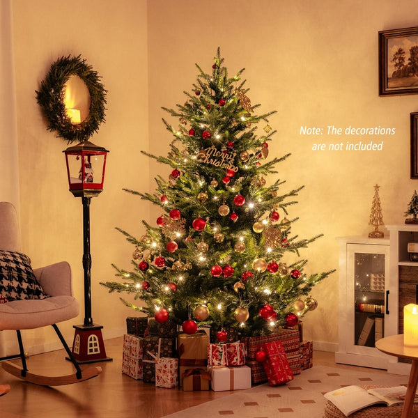 1.8M Pre-lit Artificial Christmas Tree with 778 Branch Tips and 240 Warm White LED Lights