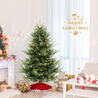 1.8M Pre-lit Artificial Christmas Tree with 778 Branch Tips and 240 Warm White LED Lights