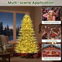 Artificial Christmas Tree with Warm White LED Lights and Branch Tips