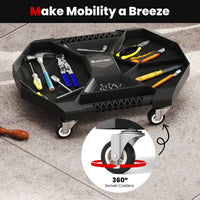 Automotive Rolling Tool Tray Creeper with 4 Swivel Casters