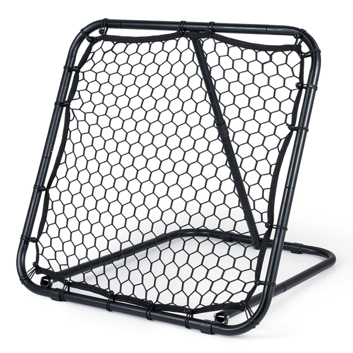 Football Rebounder with 7 Adjustable Angles and 4 Ground Stakes