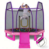 Trampoline for Kids 7FT Kids Trampoline with Slide