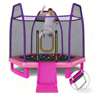 Trampoline for Kids 7FT Kids Trampoline with Slide
