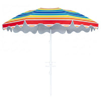 Beach Umbrella with Tilt Sand Anchor UPF 50 and 8 Ribs