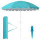 Beach Umbrella with Tilt Sand Anchor UPF 50 and 8 Ribs