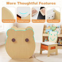 Bear Themed Kids Art Table and Chair Set