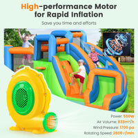 Inflatable Blower, 550W 0.8 HP Electric Blower, 1700 PA Air Blower for Inflatables