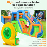 750W 1 HP Electric Blower, 3250 PA Air Blower for Inflatables