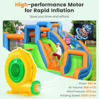680W 1 Electric Blower, 2100 PA Air Blower for Inflatable