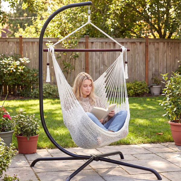 Caribbean Hammock Chair with Metal Spreader Bar