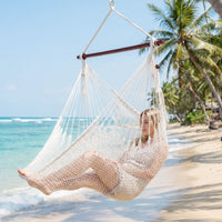 Caribbean Hammock Chair with Metal Spreader Bar